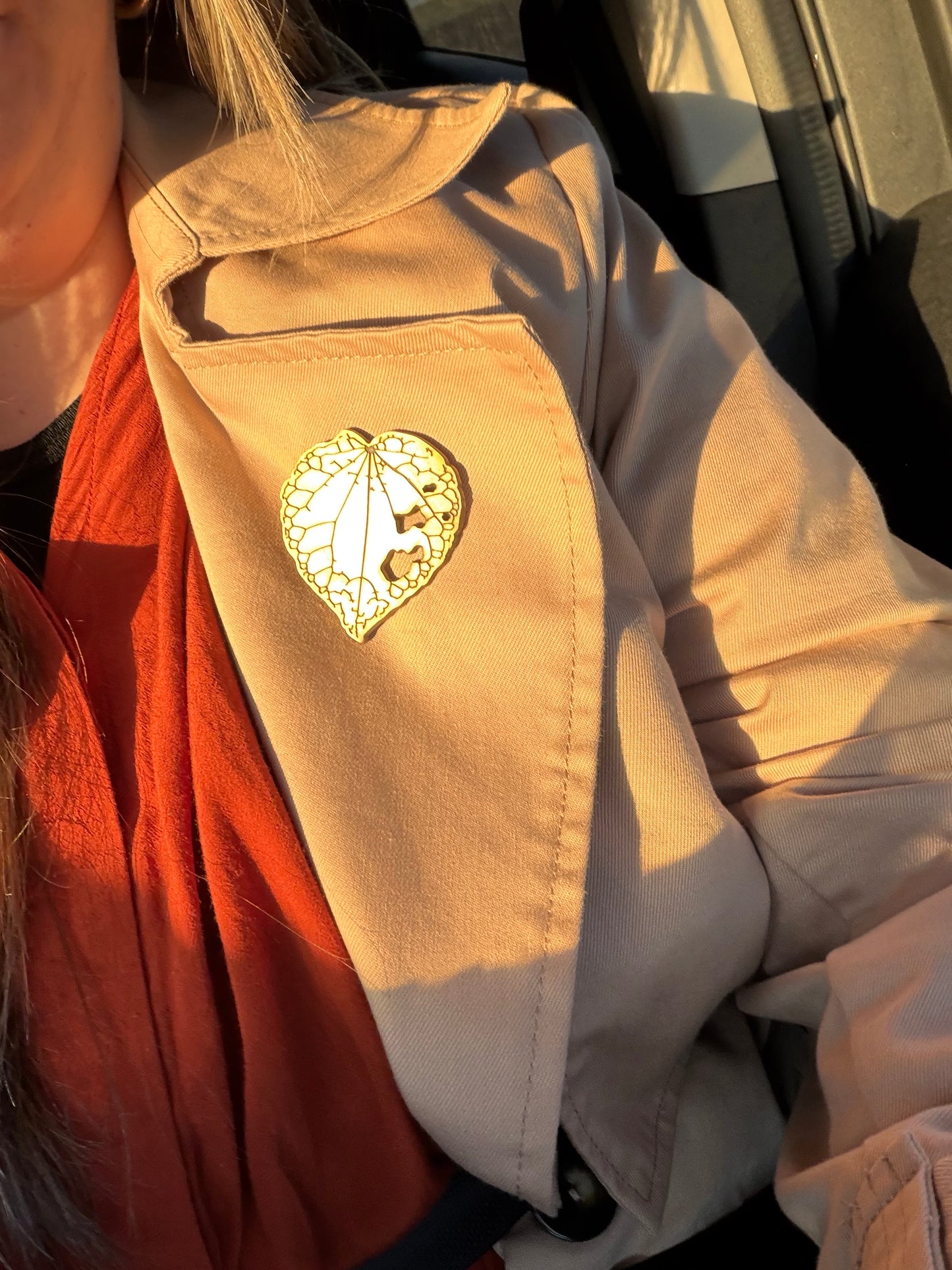 Kawakawa Leaf Brooch